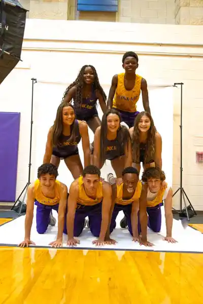 Kinkaid athletes during a COTTI media day